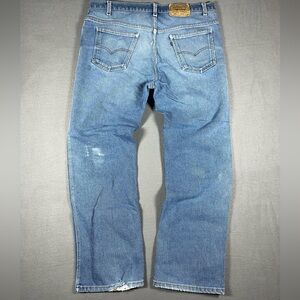 Vintage Levi’s 517 Orange Tab Bootcut Jeans Size 40x32 1991 Made In USA